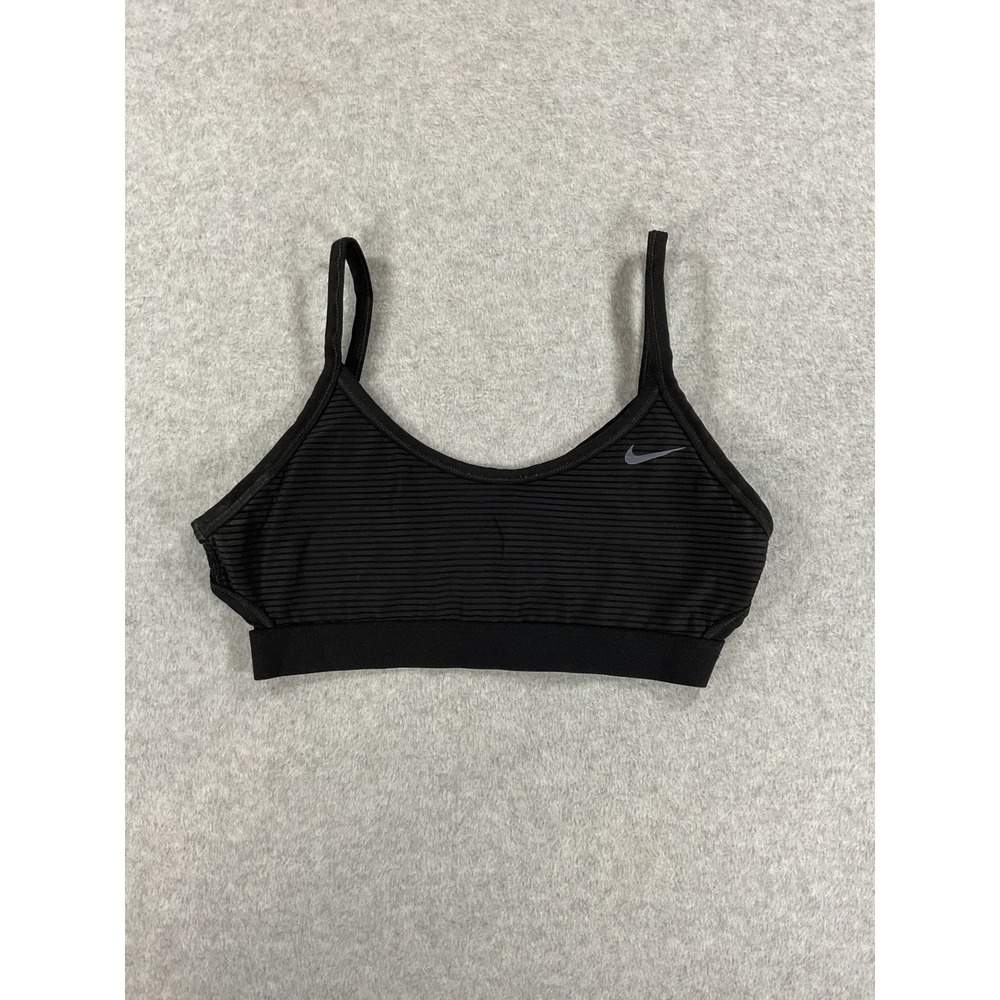 Nike Indy Light Support Ribbed Sports Bra Black CJ5940-010 Womens Small 2528